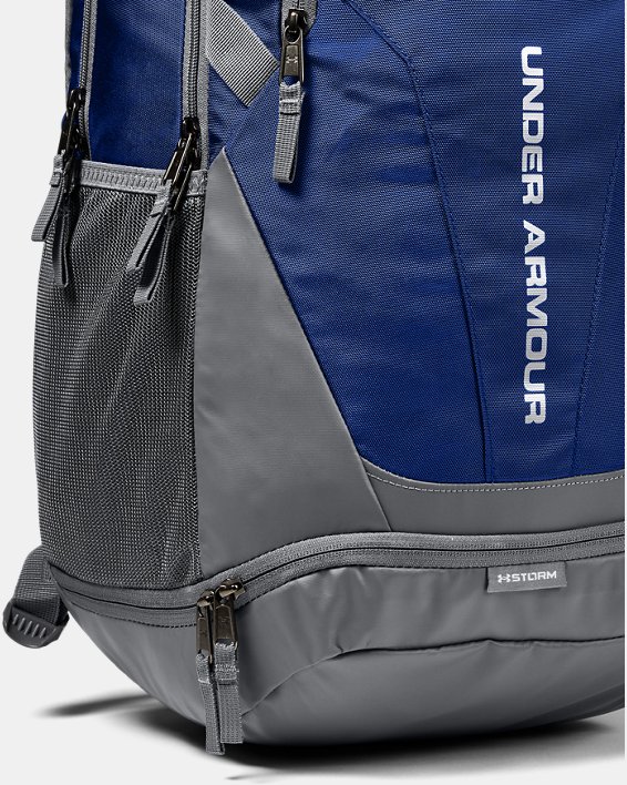 Men's UA Hustle 3.0 Backpack, Blue, pdpMainDesktop image number 4